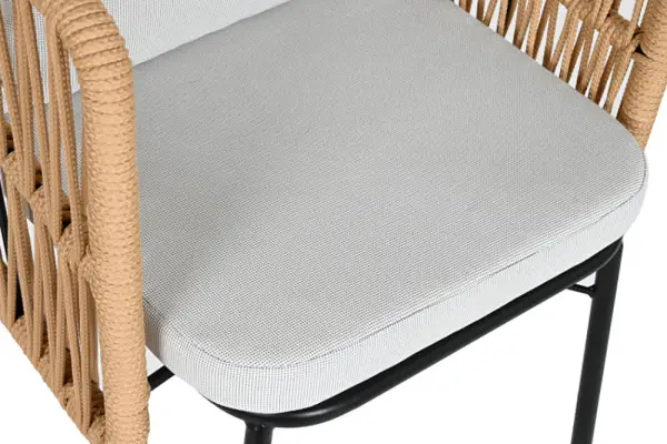 Silla acero poliéster gris