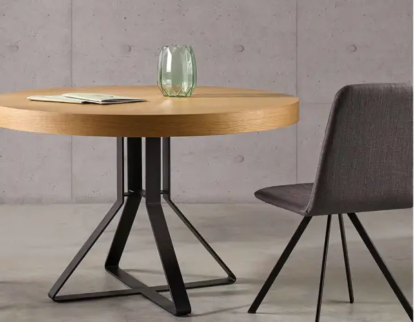 Mesa de comedor redonda extensible Hiedra
