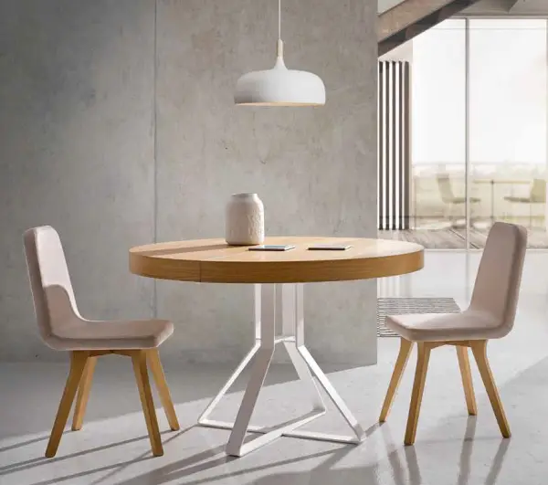 Mesa de comedor redonda extensible Hiedra