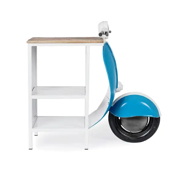 Consola bar vespa azul vintage