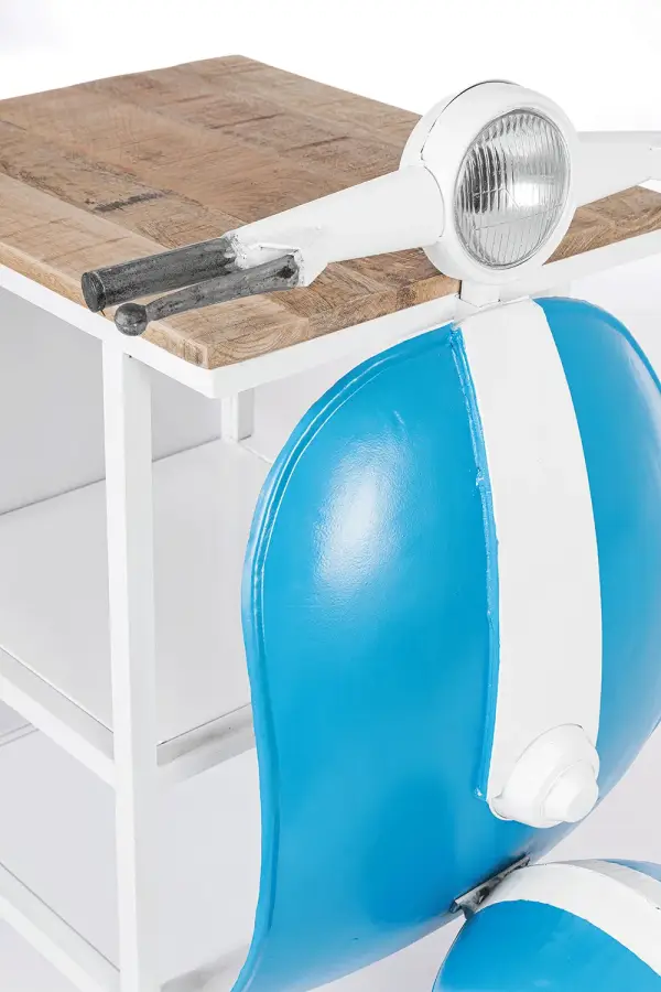 Consola bar vespa azul vintage