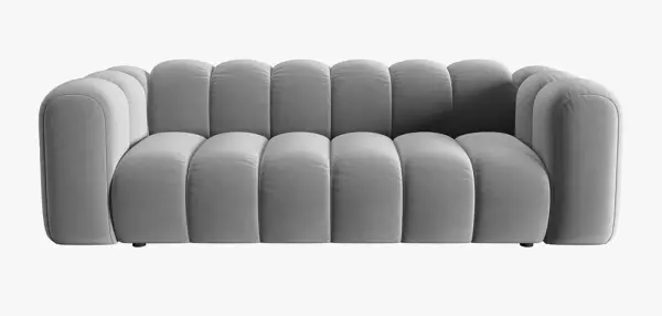 Sofá modular tres plazas terciopelo Lupine