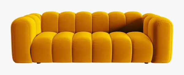 Sofá modular tres plazas terciopelo Lupine