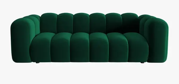 Sofá modular tres plazas terciopelo Lupine