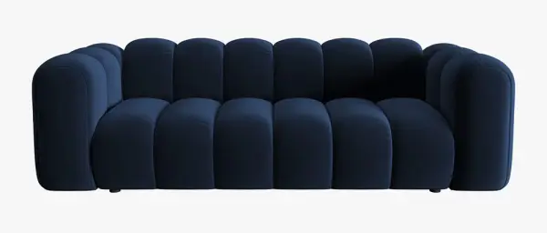 Sofá modular tres plazas terciopelo Lupine