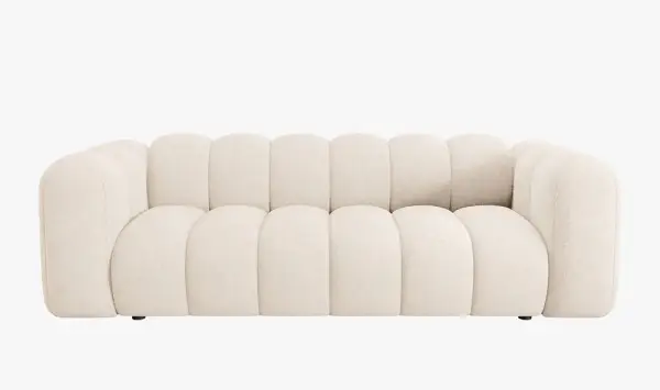 Sofá modular tres plazas chenille Lupine