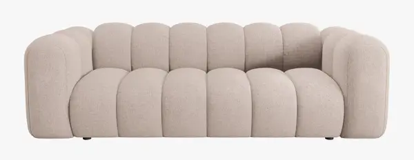 Sofá modular tres plazas chenille Lupine