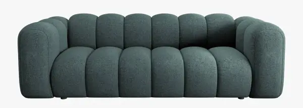 Sofá modular tres plazas chenille Lupine