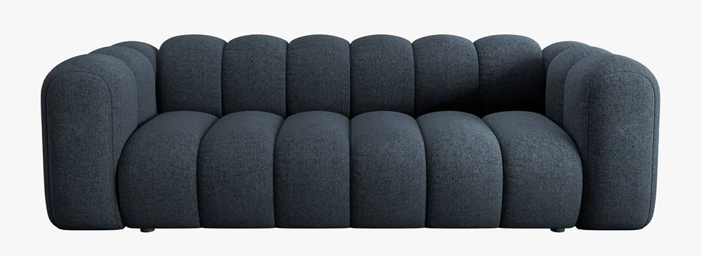 Sofá modular tres plazas chenille Lupine