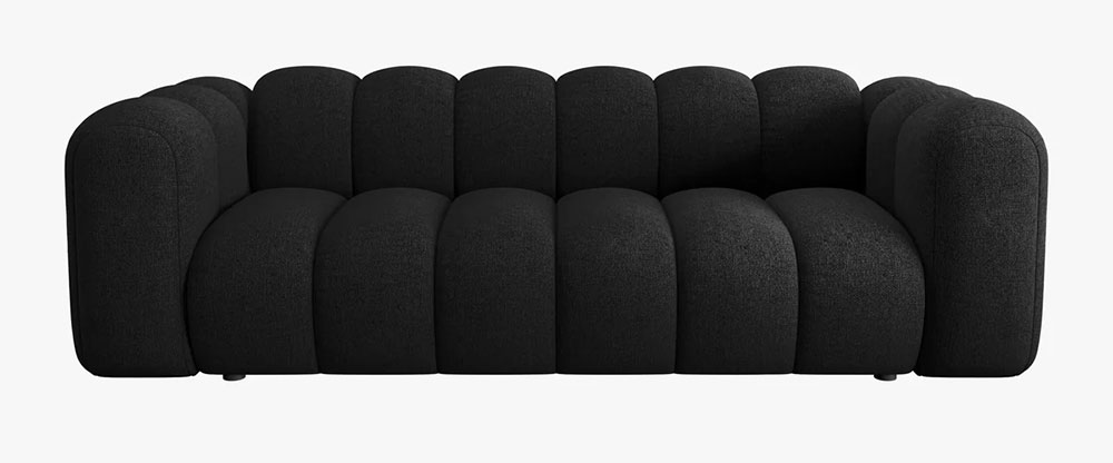 Sofá modular tres plazas chenille Lupine