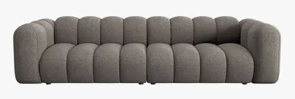 Sofá modular cuatro plazas chenille Lupine