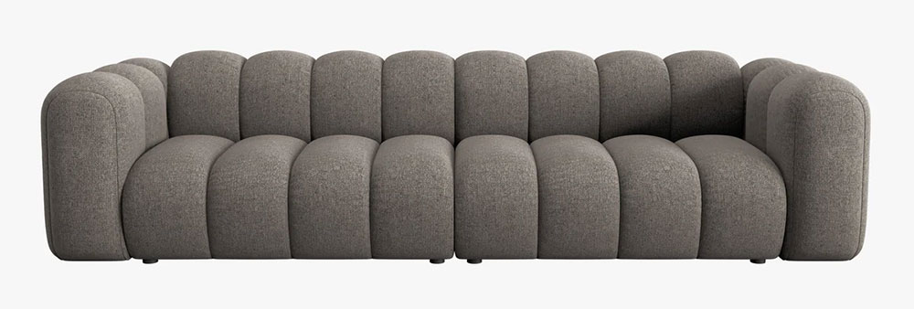 Sofá modular cuatro plazas chenille Lupine