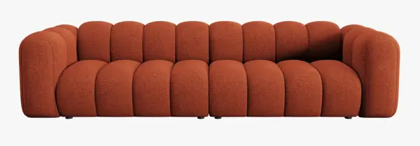 Sofá modular cuatro plazas chenille Lupine