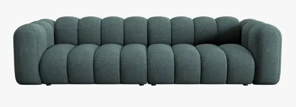 Sofá modular cuatro plazas chenille Lupine
