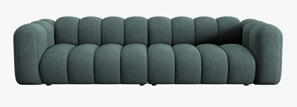Sofá modular cuatro plazas chenille Lupine