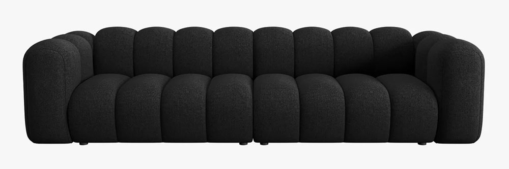 Sofá modular cuatro plazas chenille Lupine