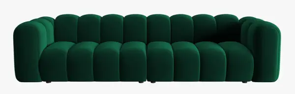 Sofá modular cuatro plazas terciopelo Lupine