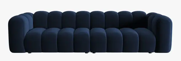 Sofá modular cuatro plazas terciopelo Lupine