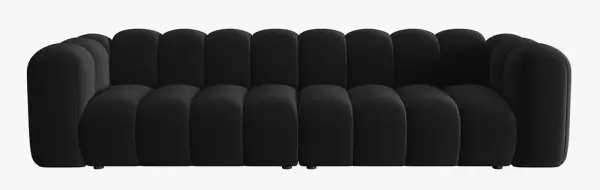 Sofá modular cuatro plazas terciopelo Lupine