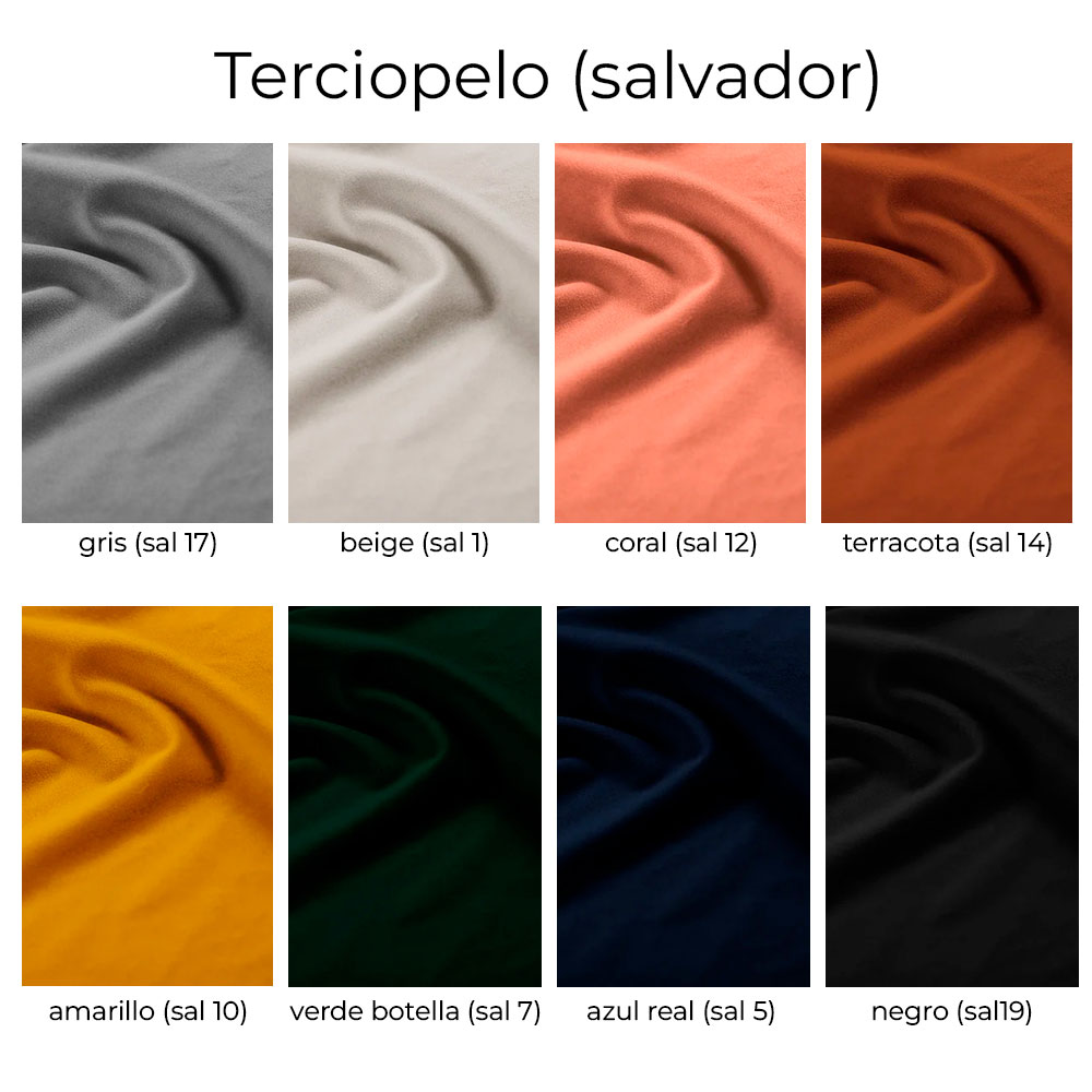 Sofá modular dos plazas terciopelo Lupine
