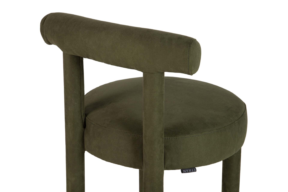 Silla madera arce verde Velvet
