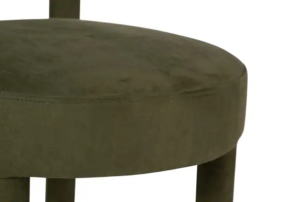 Silla madera arce verde Velvet