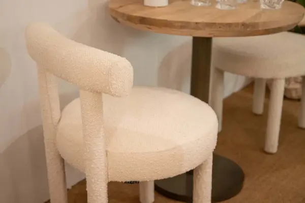Silla madera arce blanca Boucle