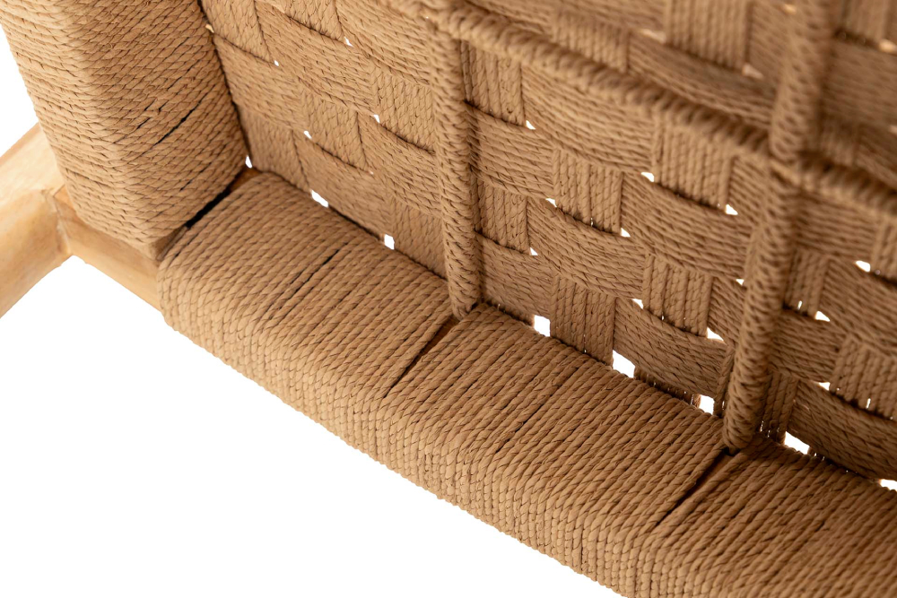 Silla madera teka Cuerda
