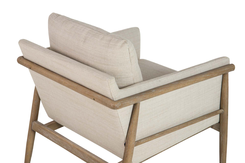 Sillón madera fresno beige