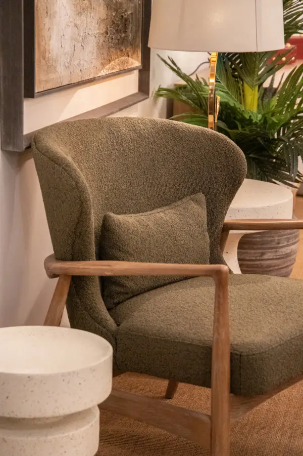 Sillón madera fresno verde