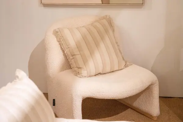 Sillón boucle biege Eter