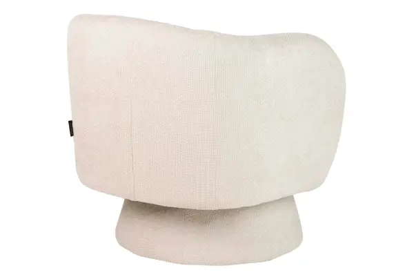 Sillon chenilla biege alba giratoria