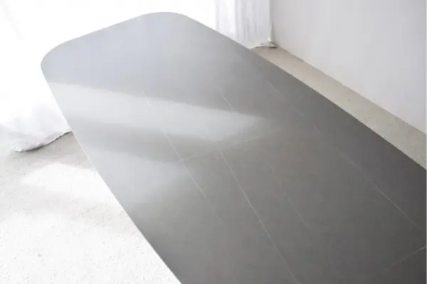 Mesa de comedor piedra cerámico gris fresno