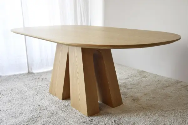 Mesa de comedor fresno natural Elba
