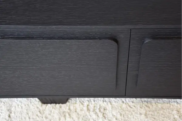 Mueble TV roble teñido de negro Rio