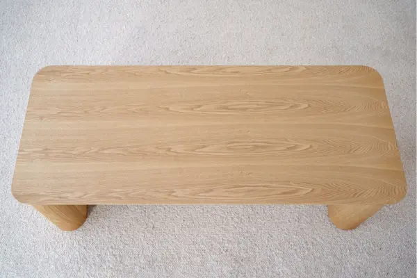 Mesa de centro línea fresno natural