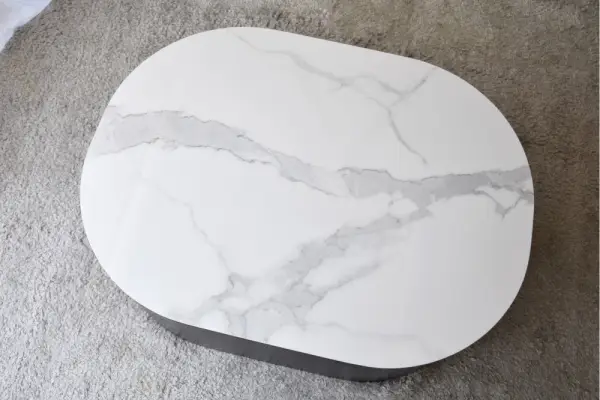 Mesa de centro negro y blanco Nora