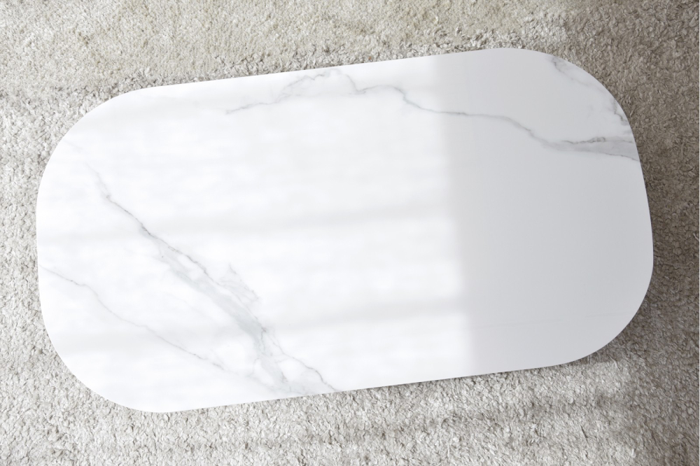 Mesa de centro blanco y gris Norte