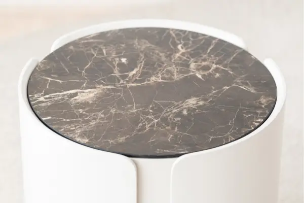 Mesa auxiliar cerámico gris