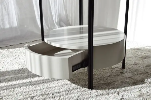 Mesa auxiliar de piedra sinterizada
