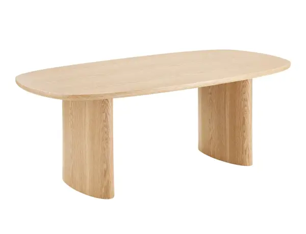 Mesa de comedor de madera de fresno