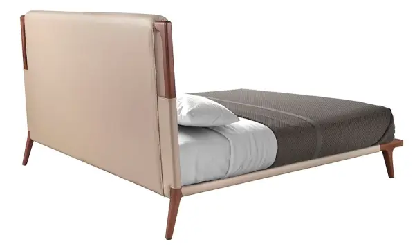 Cama polipiel color visón Aurea