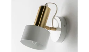 Aplique de pared metal blanco Beto Aplique de pared metal blanco Beto