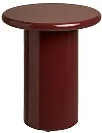 Mesa auxiliar Otago redonda  burdeos