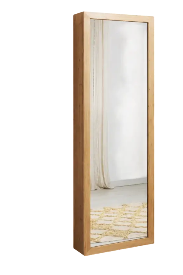 Espejo Zapatero de madera de abeto 18 pares