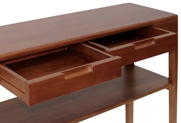 Consola 2 cajones 1 estante Oporto