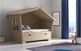 Cama infantil 1 cama 2 aguas Casita