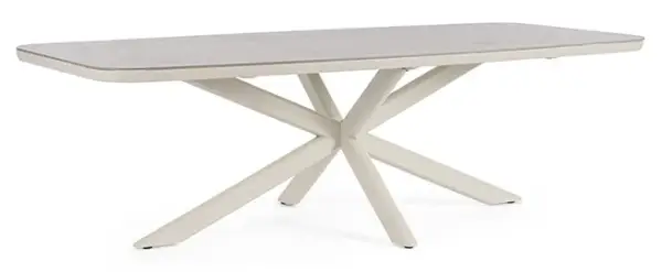 Mesa de comedor tapa porcelánica 240 cms