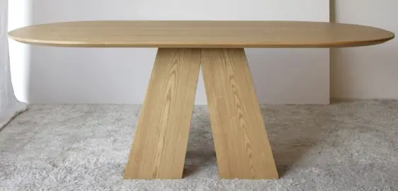 Mesa de comedor fresno natural Elba