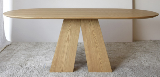 Mesa de comedor fresno natural Elba